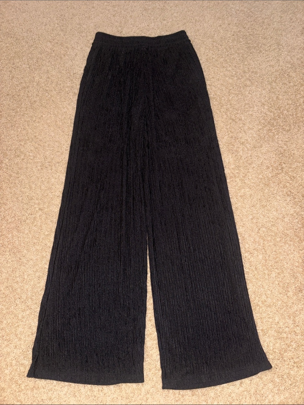 Black Wide-Leg Women's Pants - Lightweight Comfort
